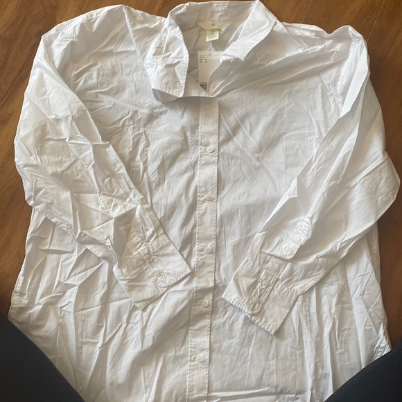 NWT White H&M Button Up - Picture 1 of 5